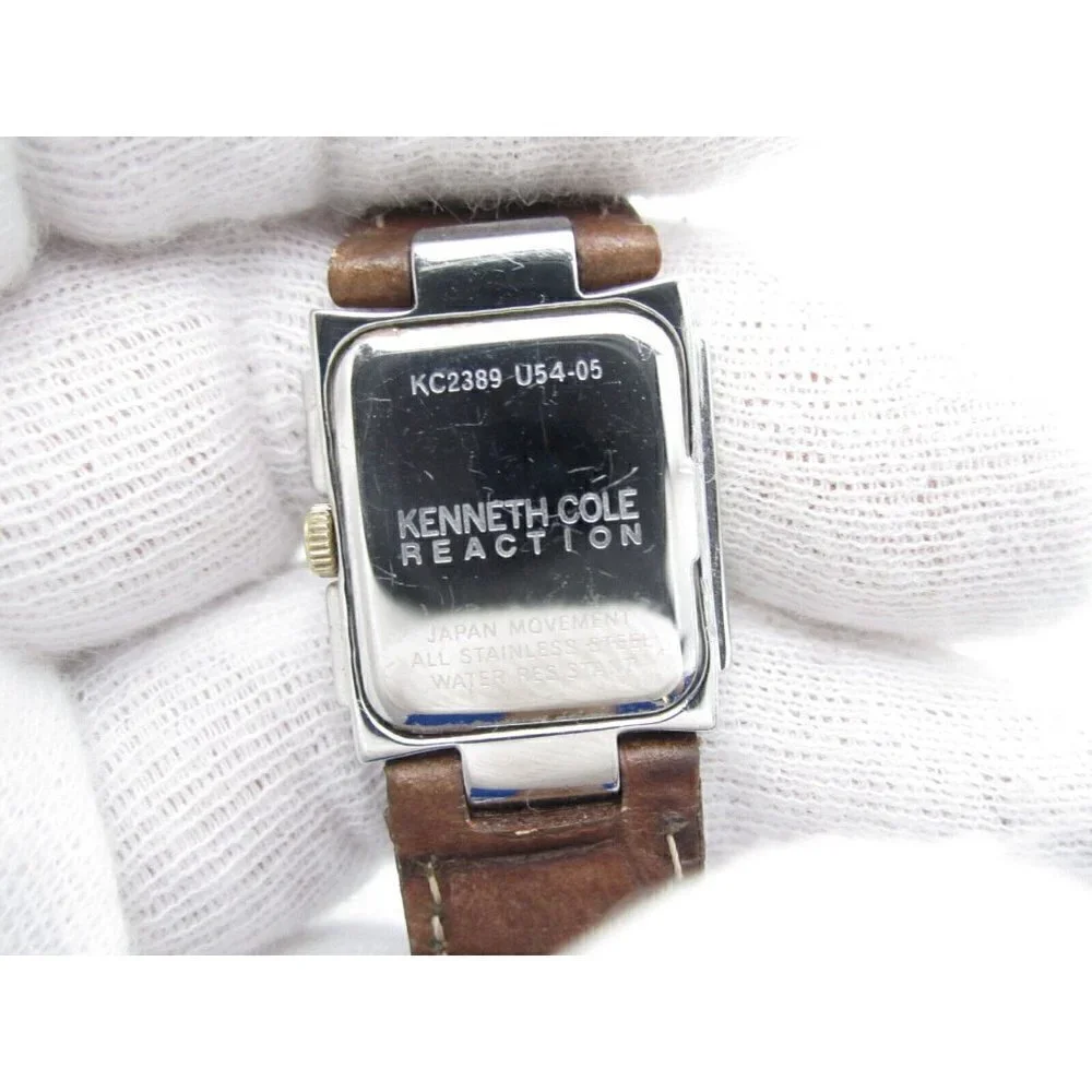 Women's Kenneth Cole Reaction Quartz WR Analog 21mm Dial Causal Watch (E977)